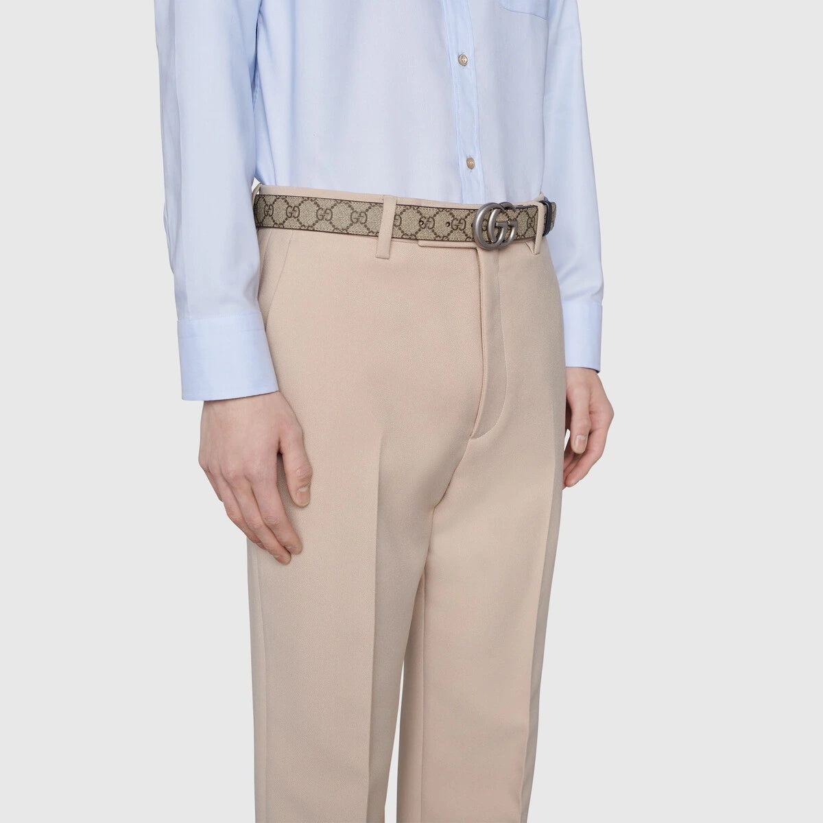 Gucci GG Marmont Reversible Thin Belt - 4