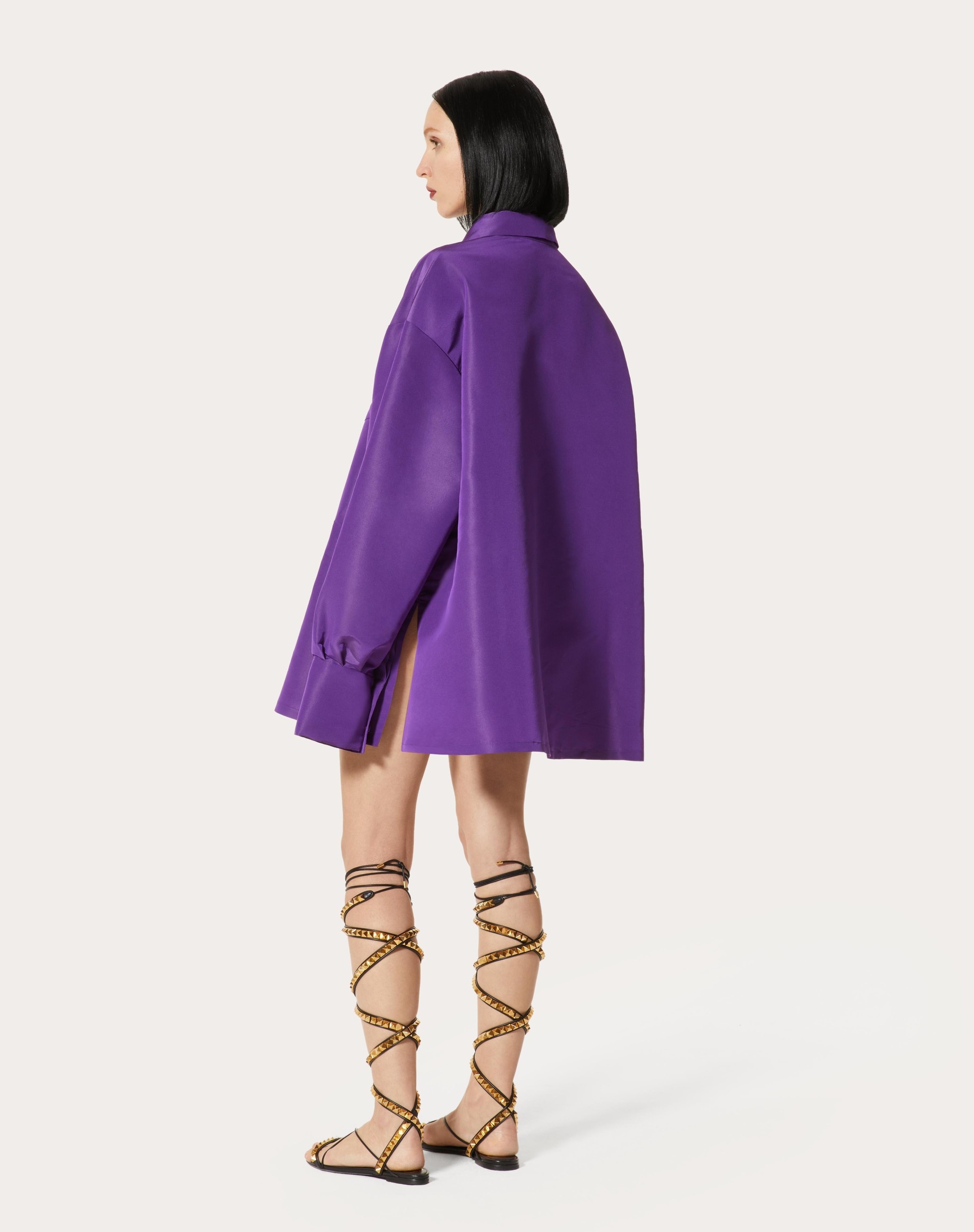 FAILLE SHIRT DRESS - 4