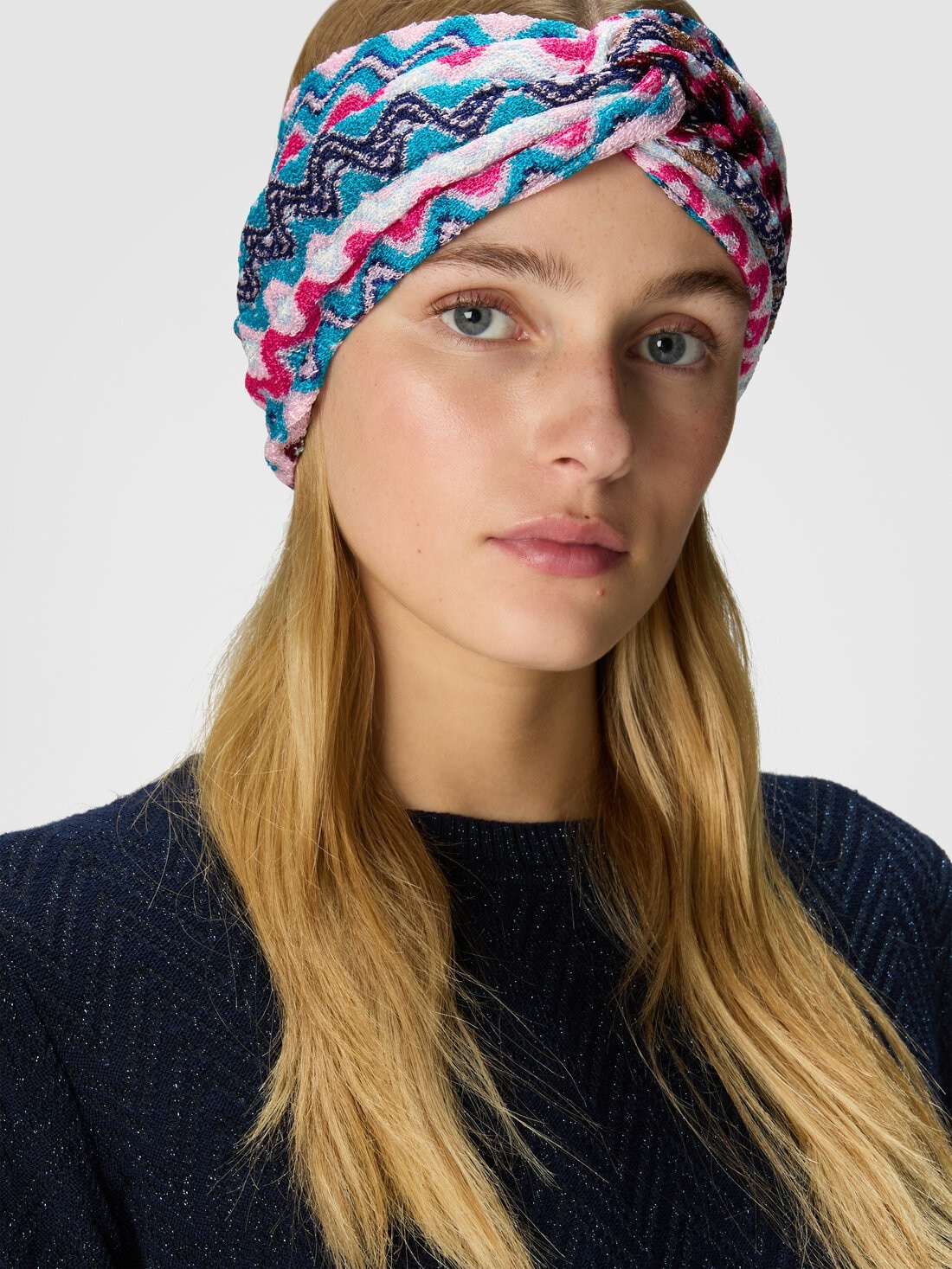 Chevron viscose headband - 3