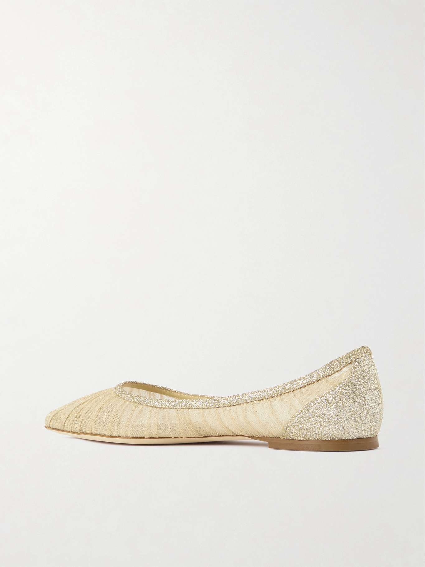 Love glittered tulle ballet flats - 3