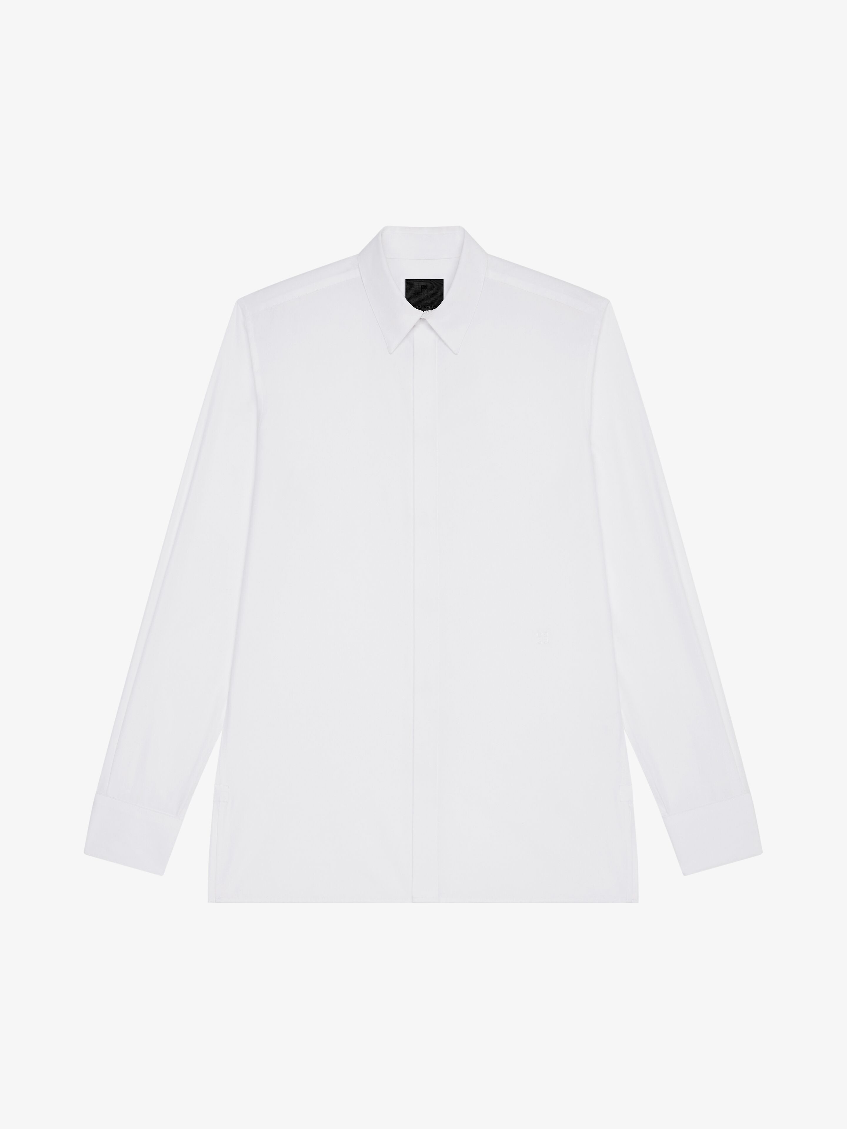 SHIRT IN 4G EMBROIDERED POPLIN - 1