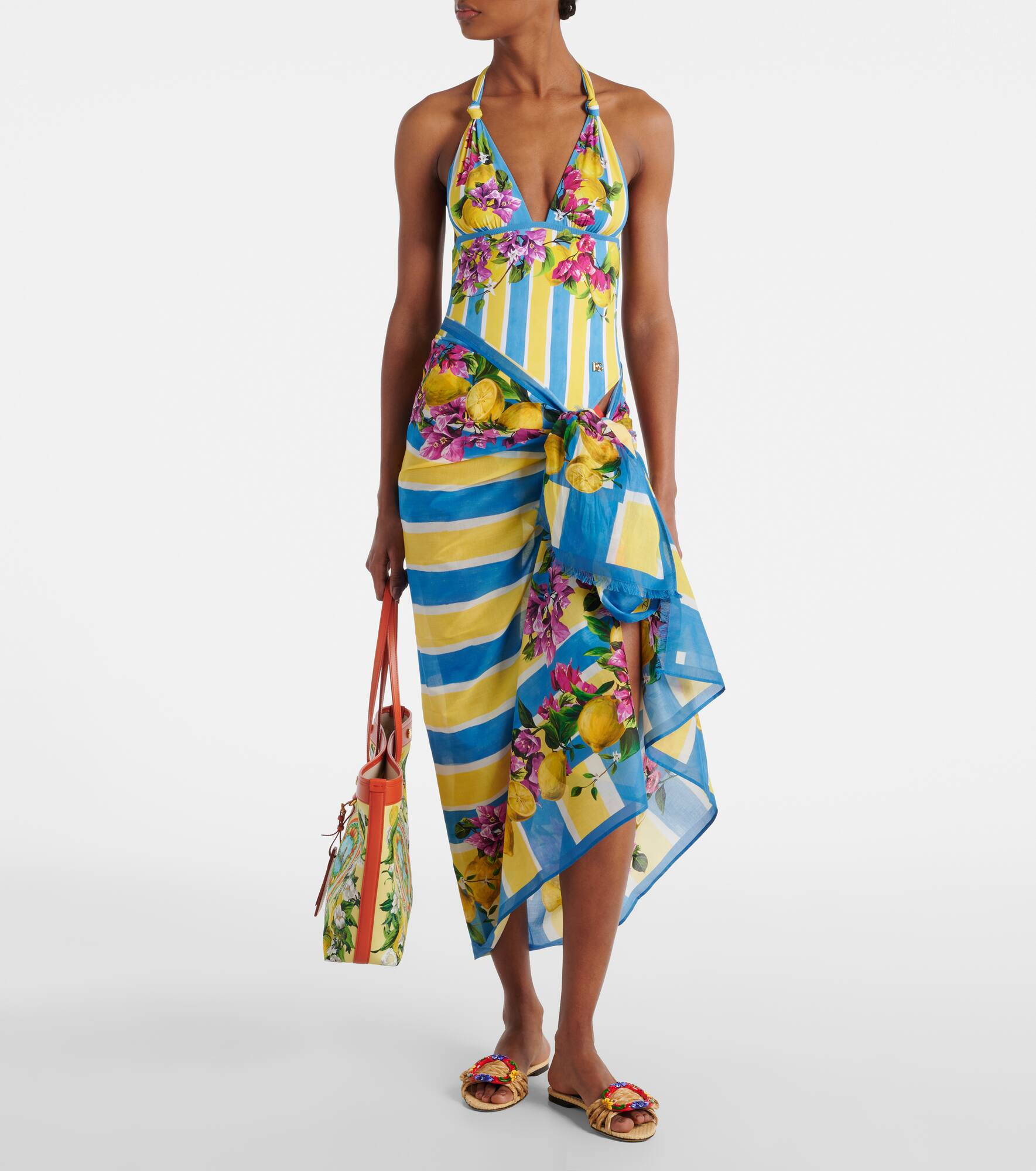 Floral cotton cover-up - 2
