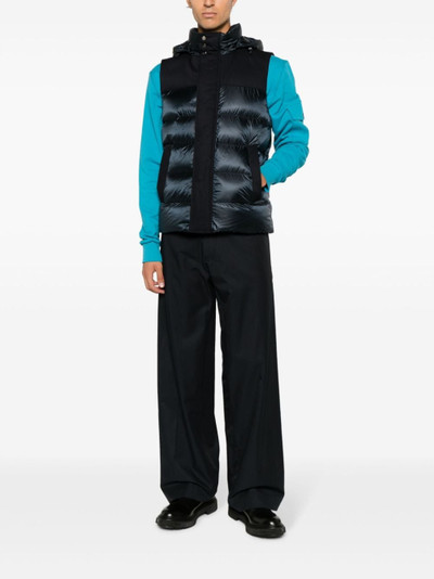 Herno quilted hooded gilet outlook