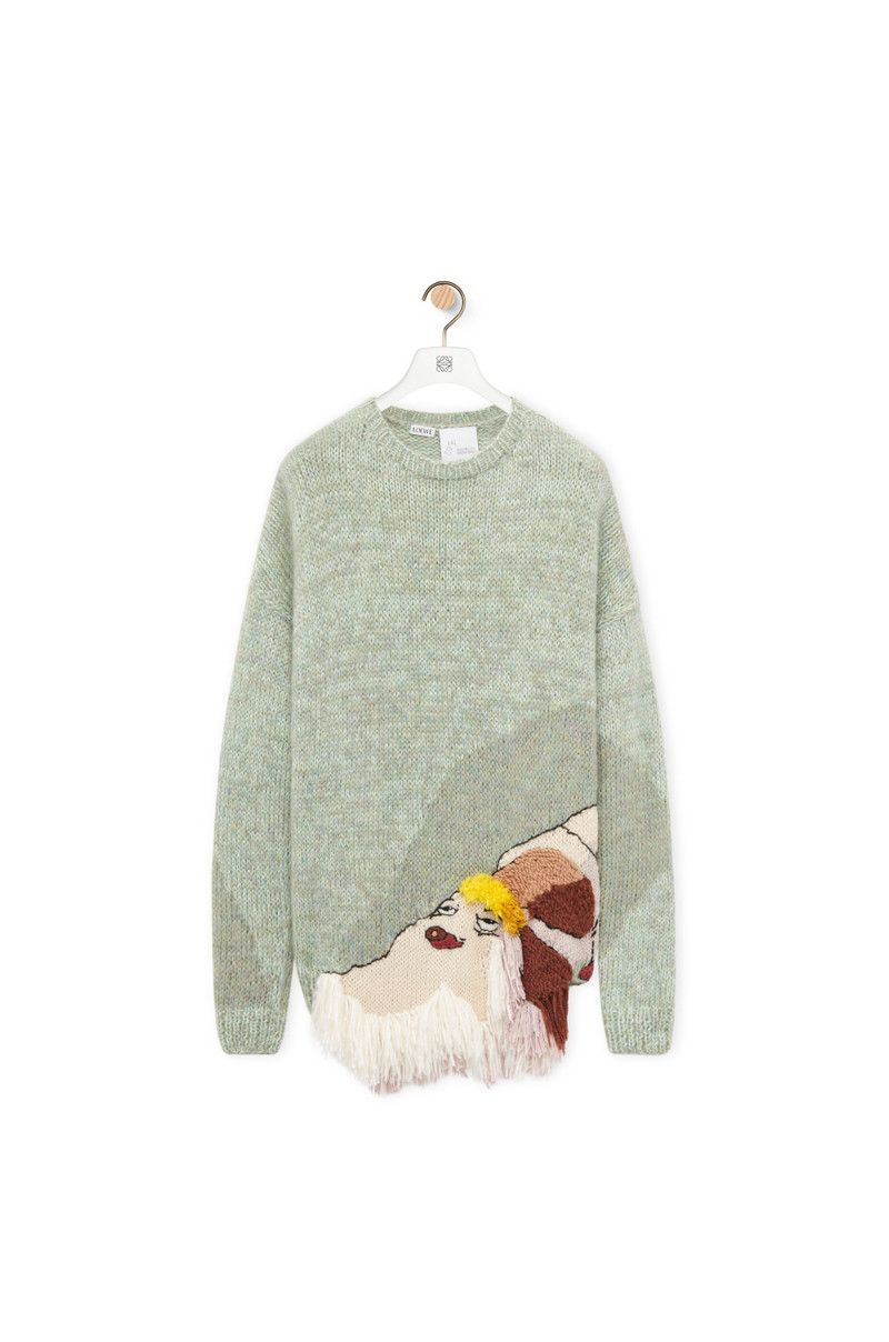 Heen embroidered sweater in wool 1
