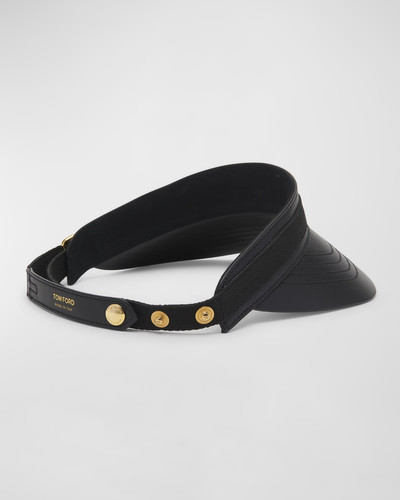 TOM FORD Soft Lux Leather Visor outlook