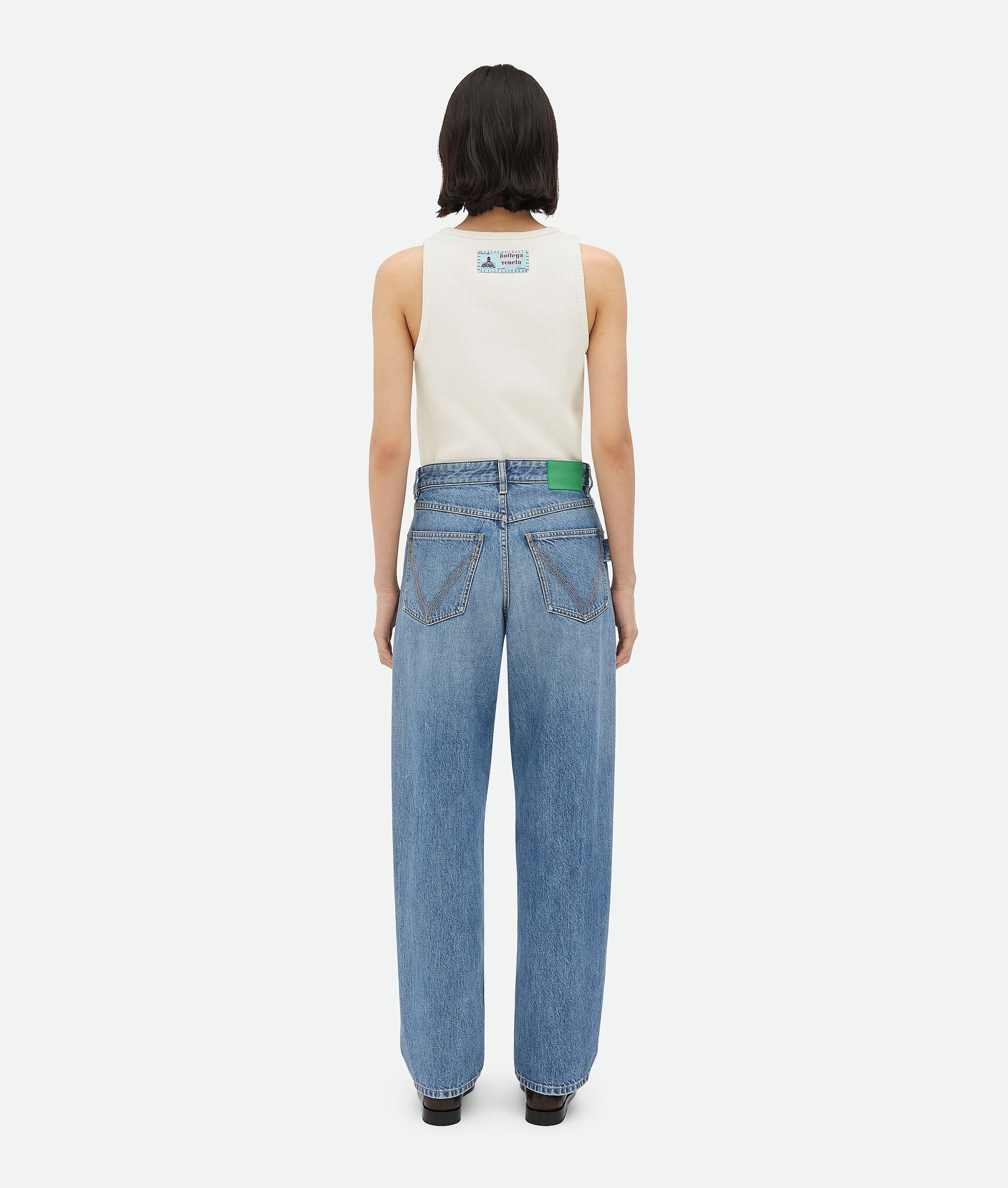 デニム・ジーパン Bottega Veneta Turned Up Jeans Bottega Veneta Vintage Indigo Turned Up Denim | REVERSIBLE