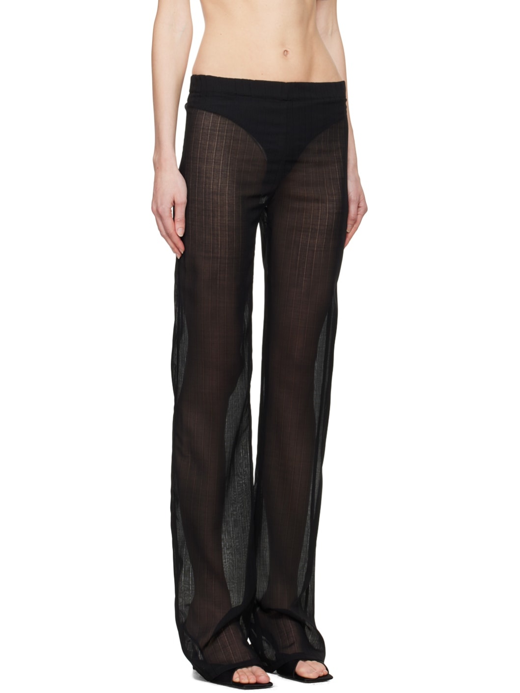 Black Mermaid Trousers - 2