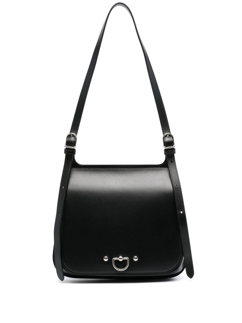 D-ring leather tote bag 1
