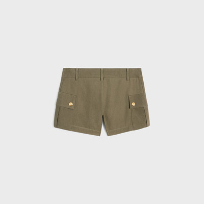 CELINE mini cargo shorts in plain cotton outlook