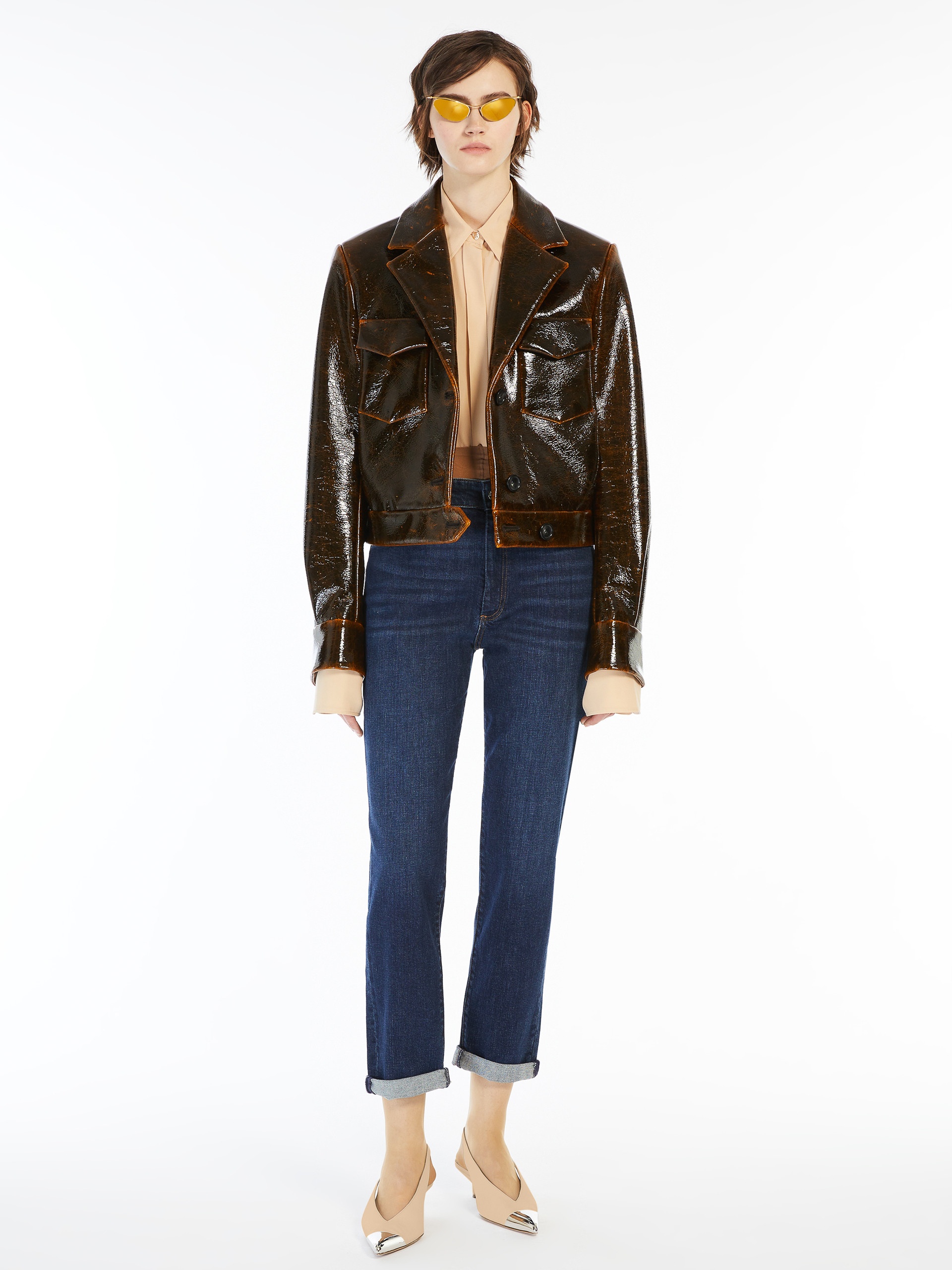 Sportmax BRIAN Low-rise boyfriend jeans | REVERSIBLE