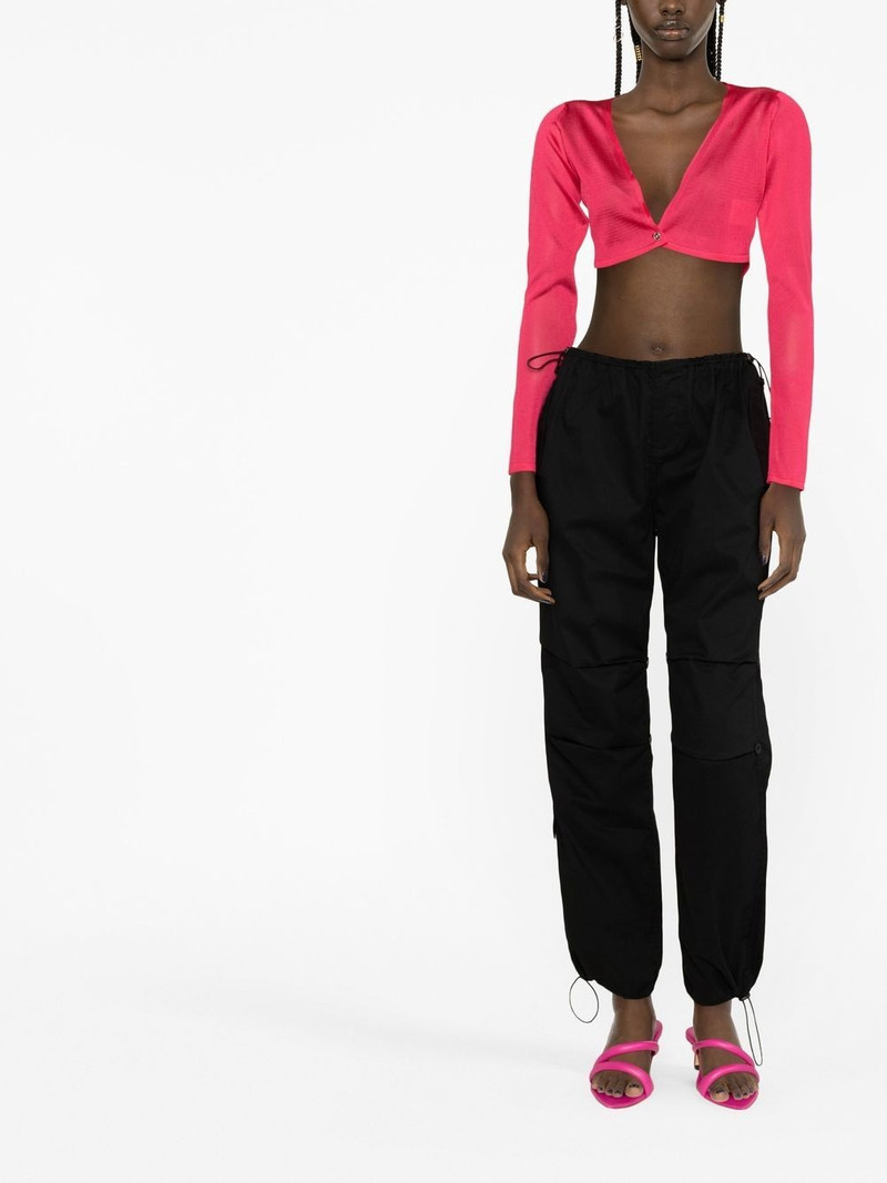 VERSACE Medusa cropped buttoned cardigan outlook