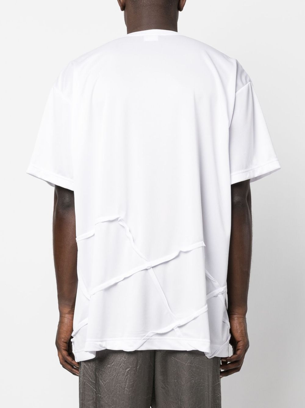 exposed-seam short-sleeve T-shirt - 4