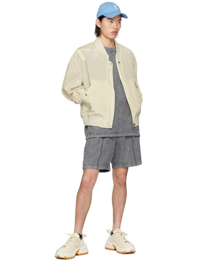 Wooyoungmi Gray Faded Shorts outlook