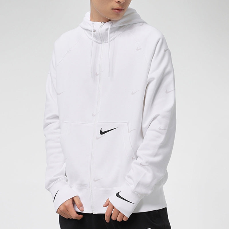 Nike AS Nike Sportswear SWOOSH FZ SBB Hoodie 'White' DA0083-100 - 3