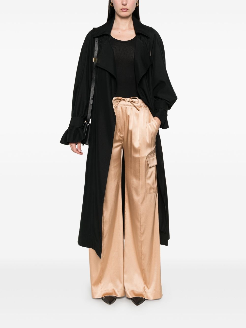 satin cargo pants - 2