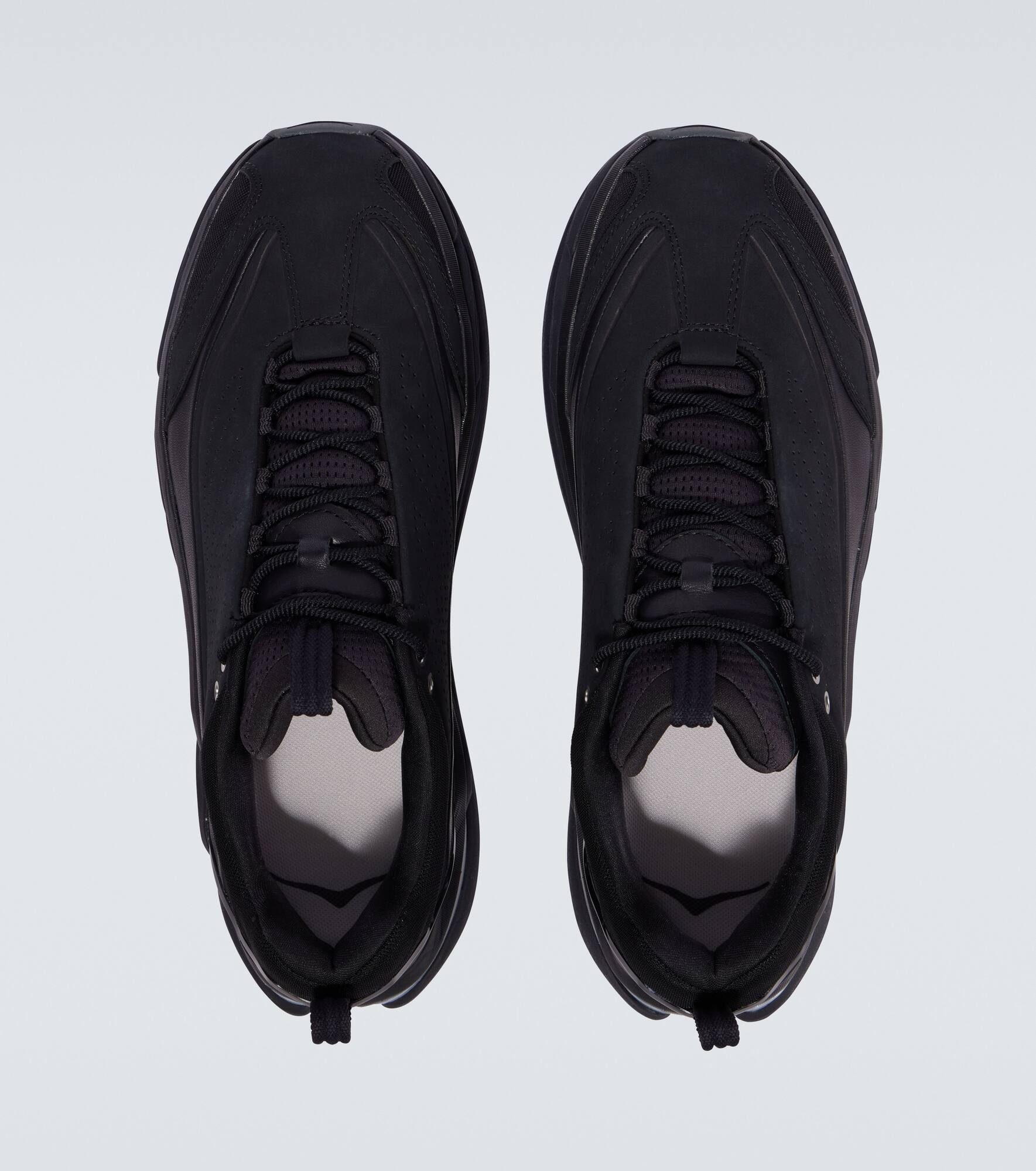 Elevon X leather-trimmed sneakers - 4