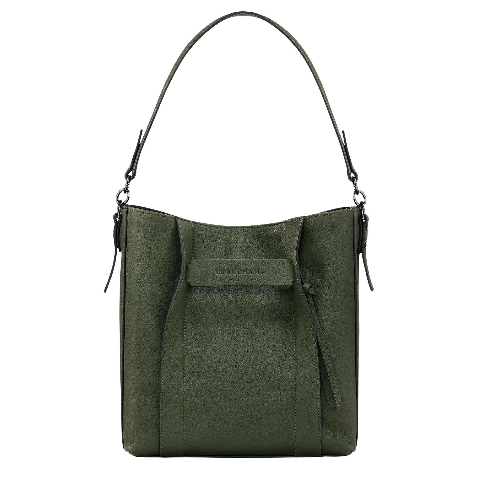 Longchamp 3D M Hobo bag Khaki - Leather - 1