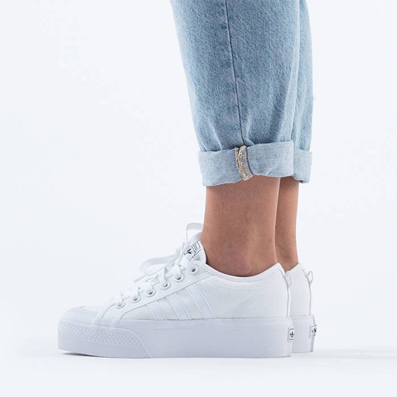 (WMNS) adidas Nizza Platform 'Triple White' FV5322 - 7