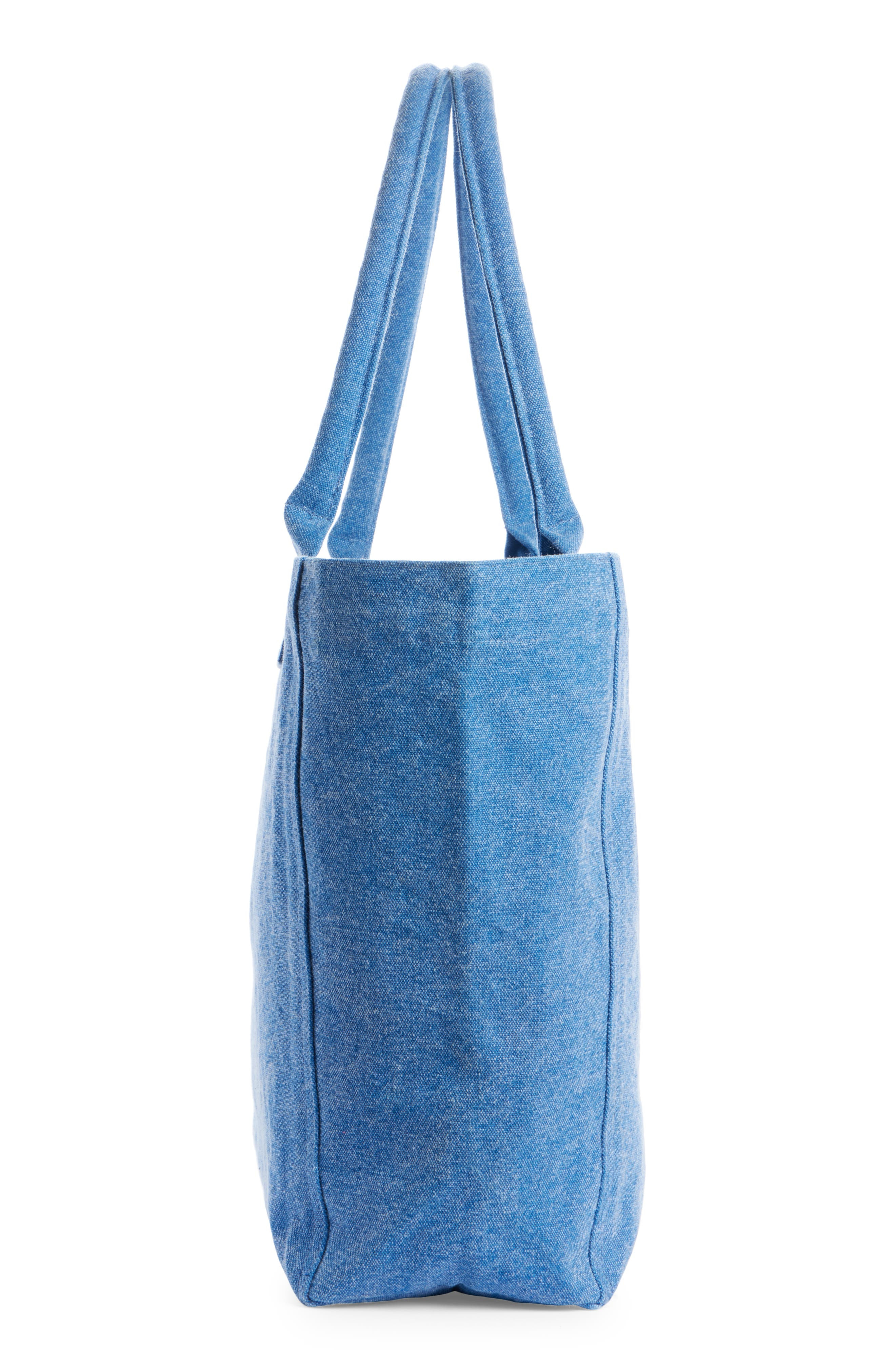 Isabel Marant Small Yenky Embroidered Logo Tote in Blue at Nordstrom - 4