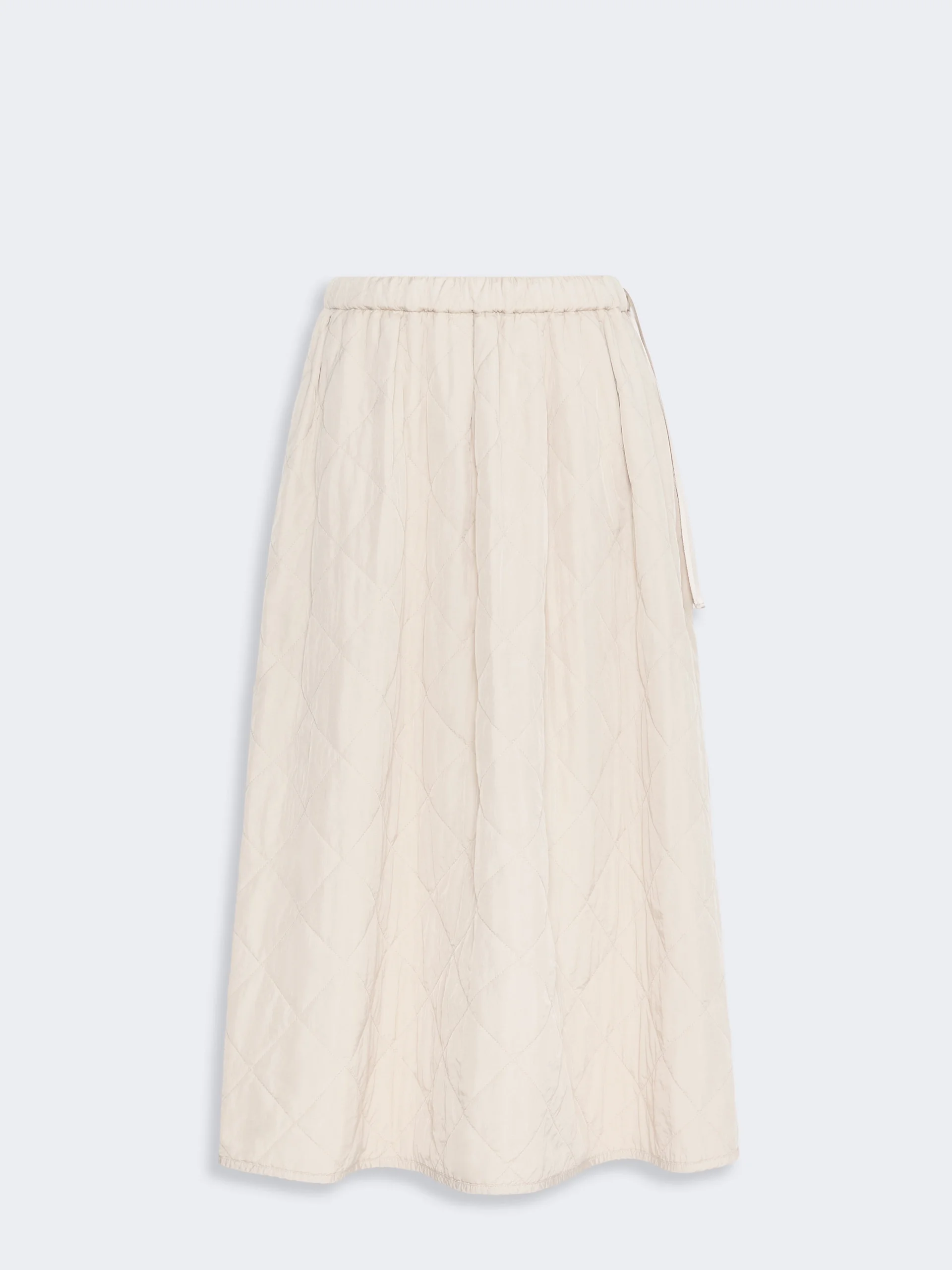 BRIOSE Technical plain-weave fabric flared skirt - IVORY - 1