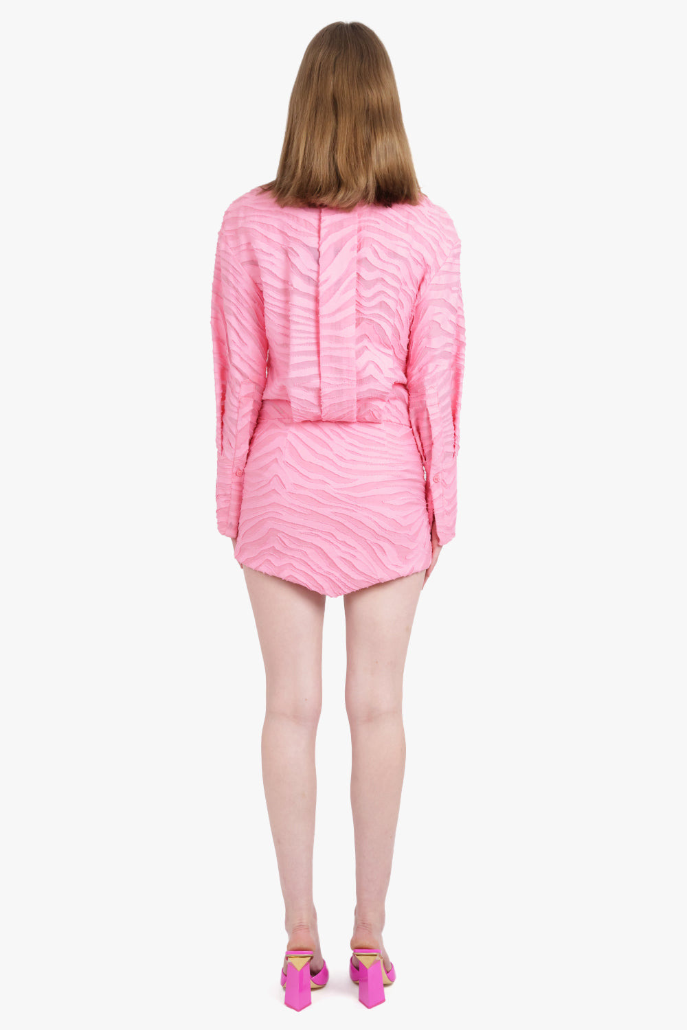 SILVYE ZEBRA MINI DRESS | GERANIUM - 4