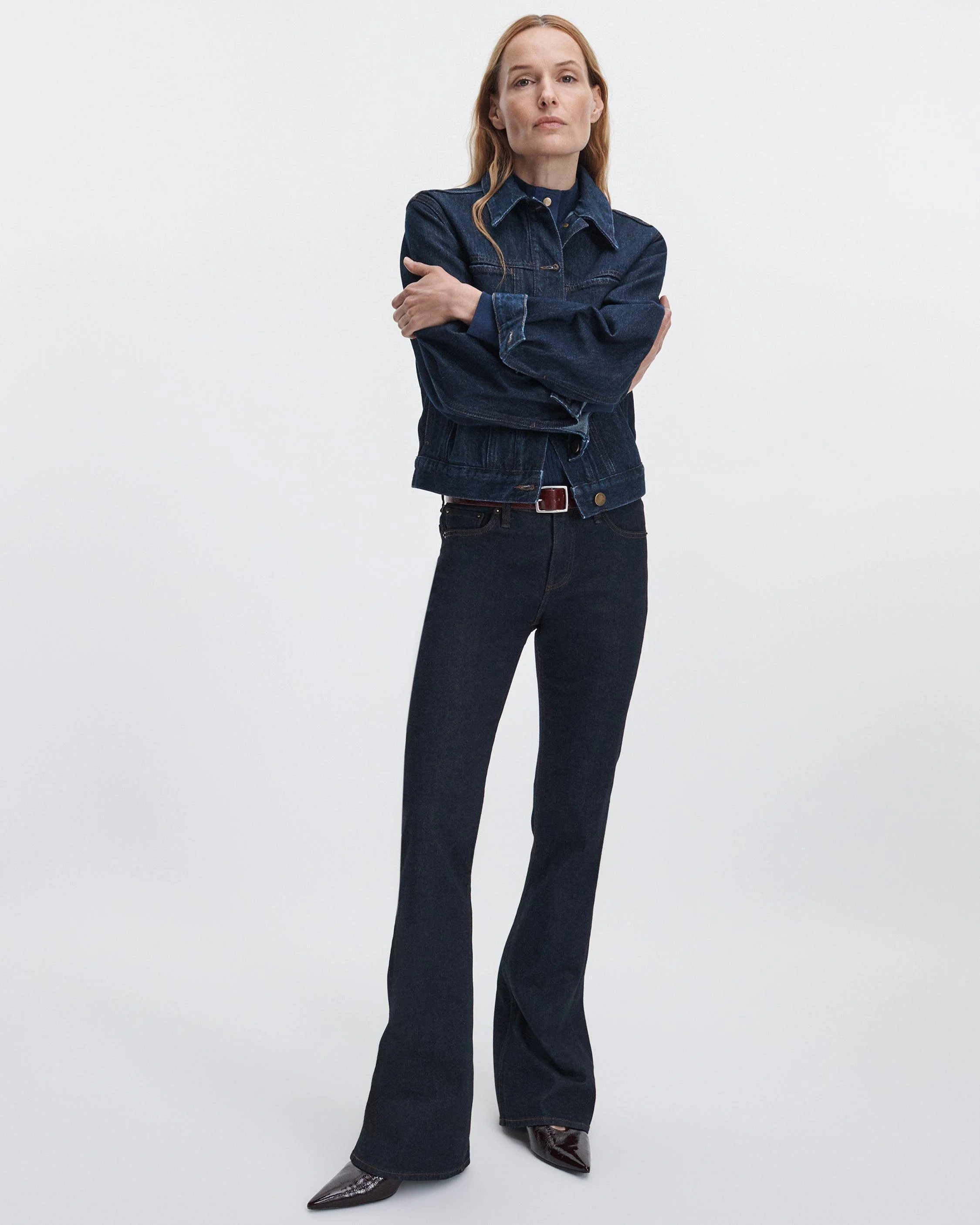 Kinsley Bootcut Jean Low-Rise in Vintage Stretch Denim - 1