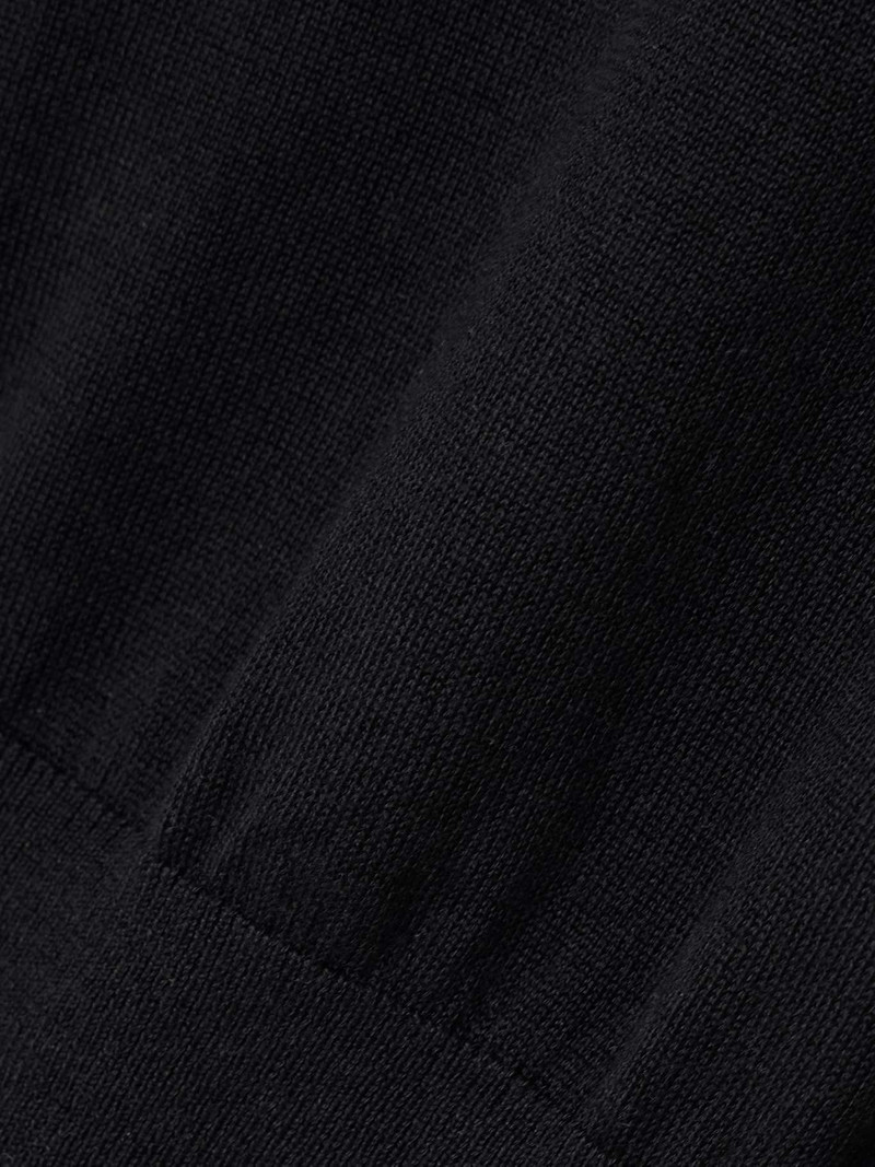 Knitted silk-blend sweater Black 4