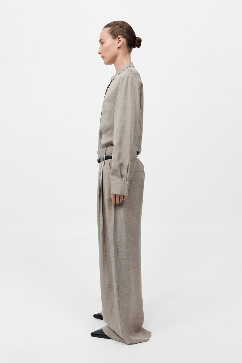 Melange Double Loop Pants - Rye - 6