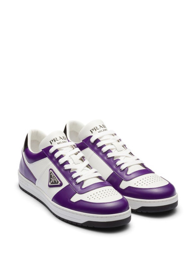 Prada logo-patch low-top sneakers outlook