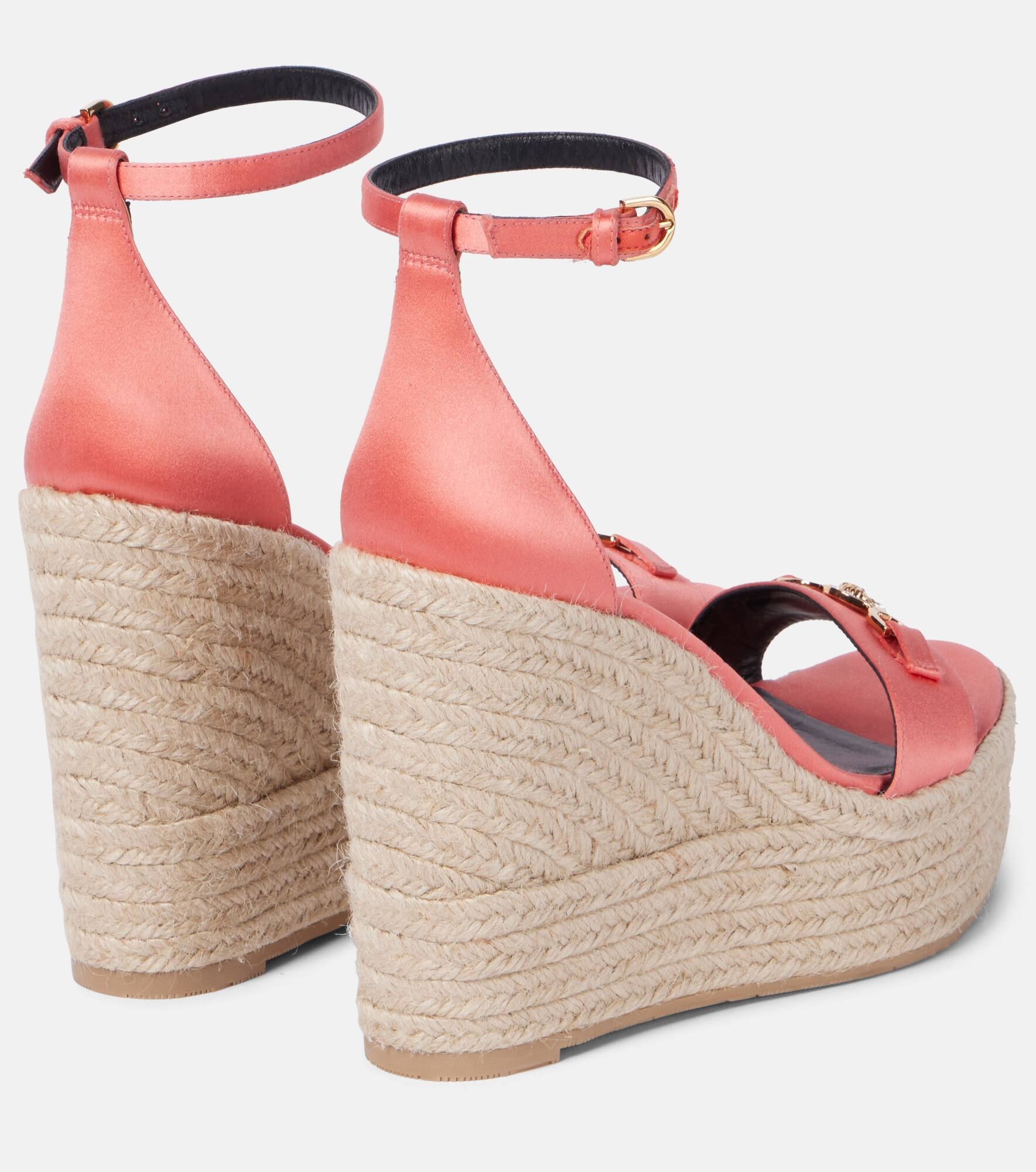 Medusa '95 satin espadrille wedges - 3
