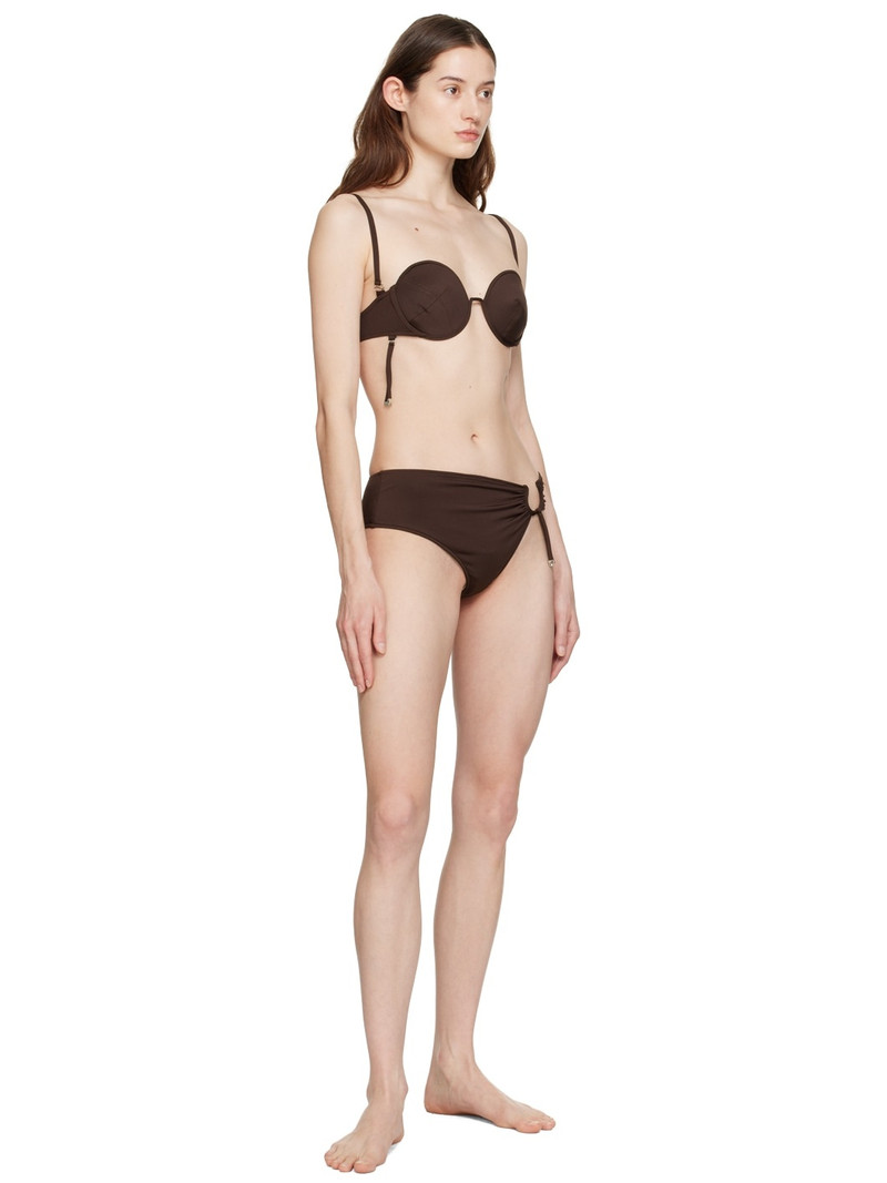 JACQUEMUS Brown Le Raphia 'Le Bas De Maillot Aouro' Bikini Bottoms outlook