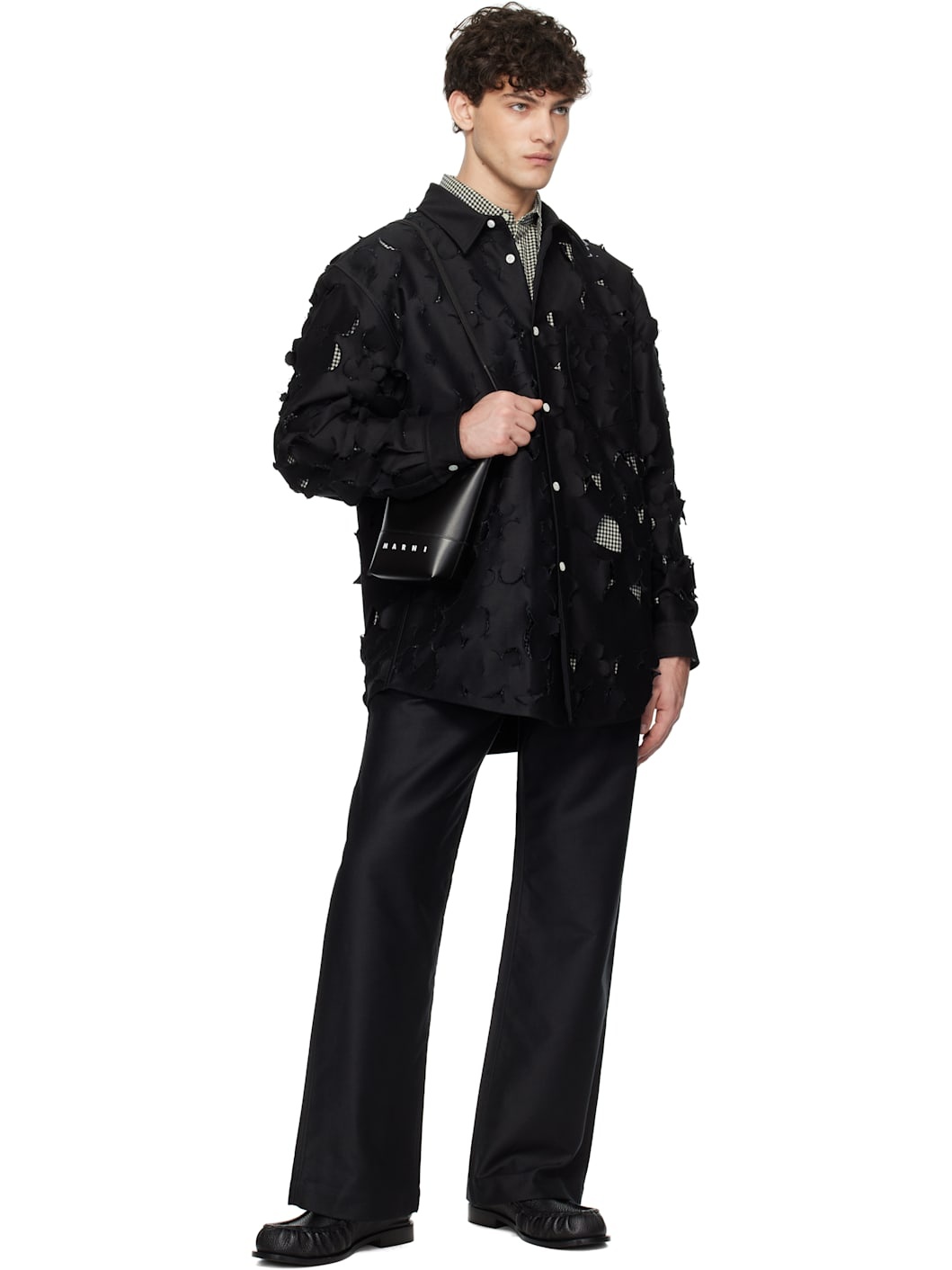 Black Straight-Leg Trousers - 4