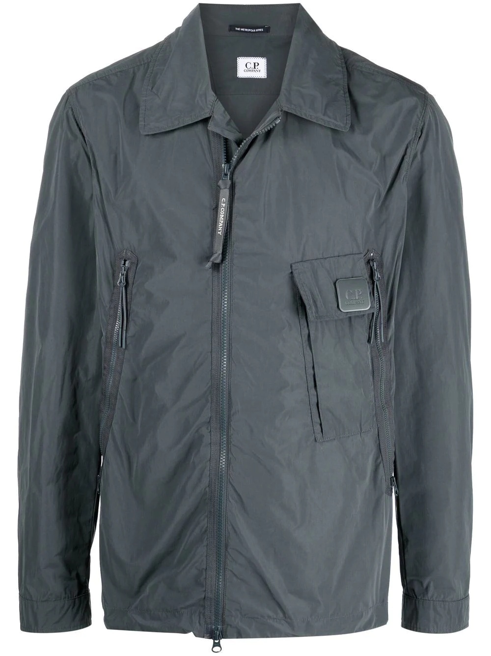 zipped fitted jacket - 1