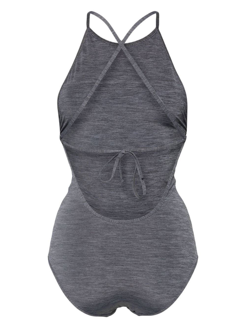 open-back mÃ©lange swimsuit - 2
