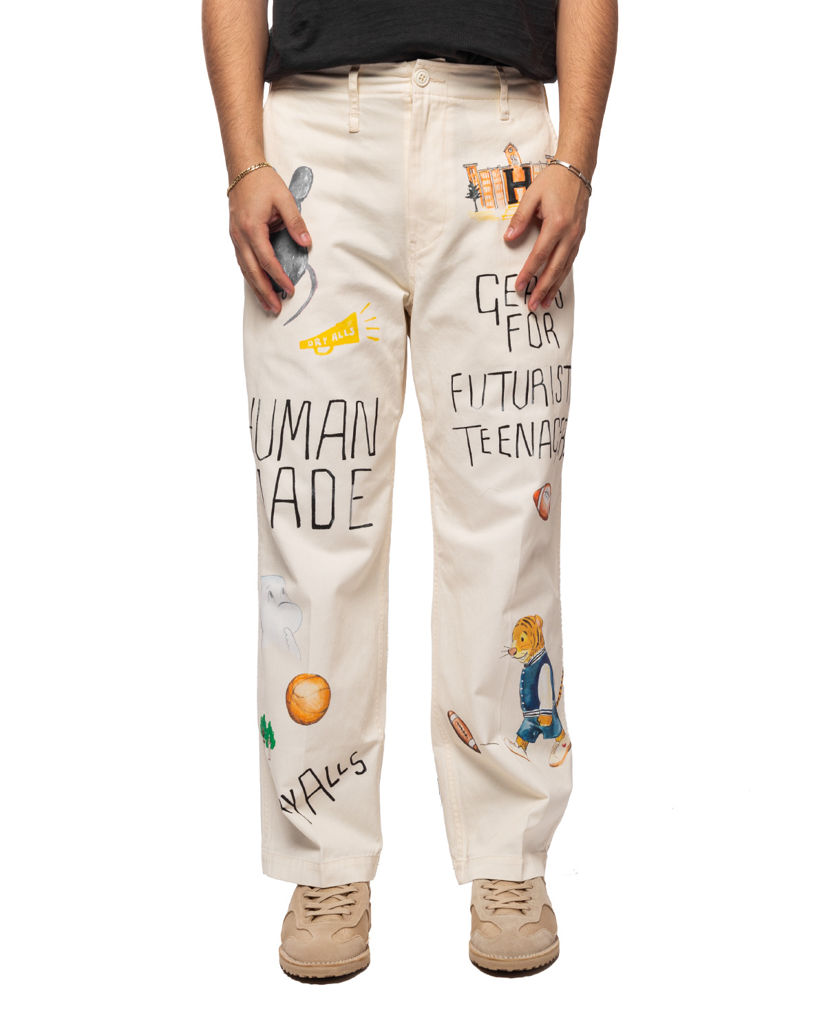 Human Made Printed Chino Pants White | likelihood | REVERSIBLE