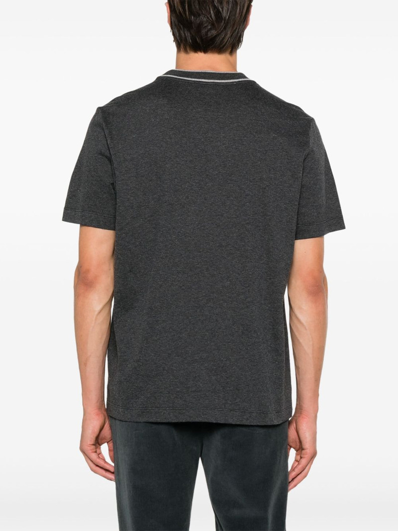contrasting-collar T-shirt 4