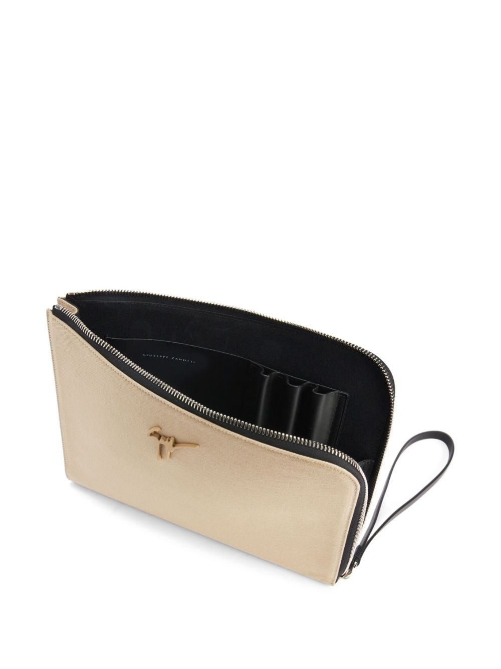 Fabian logo-plaque clutch bag - 4