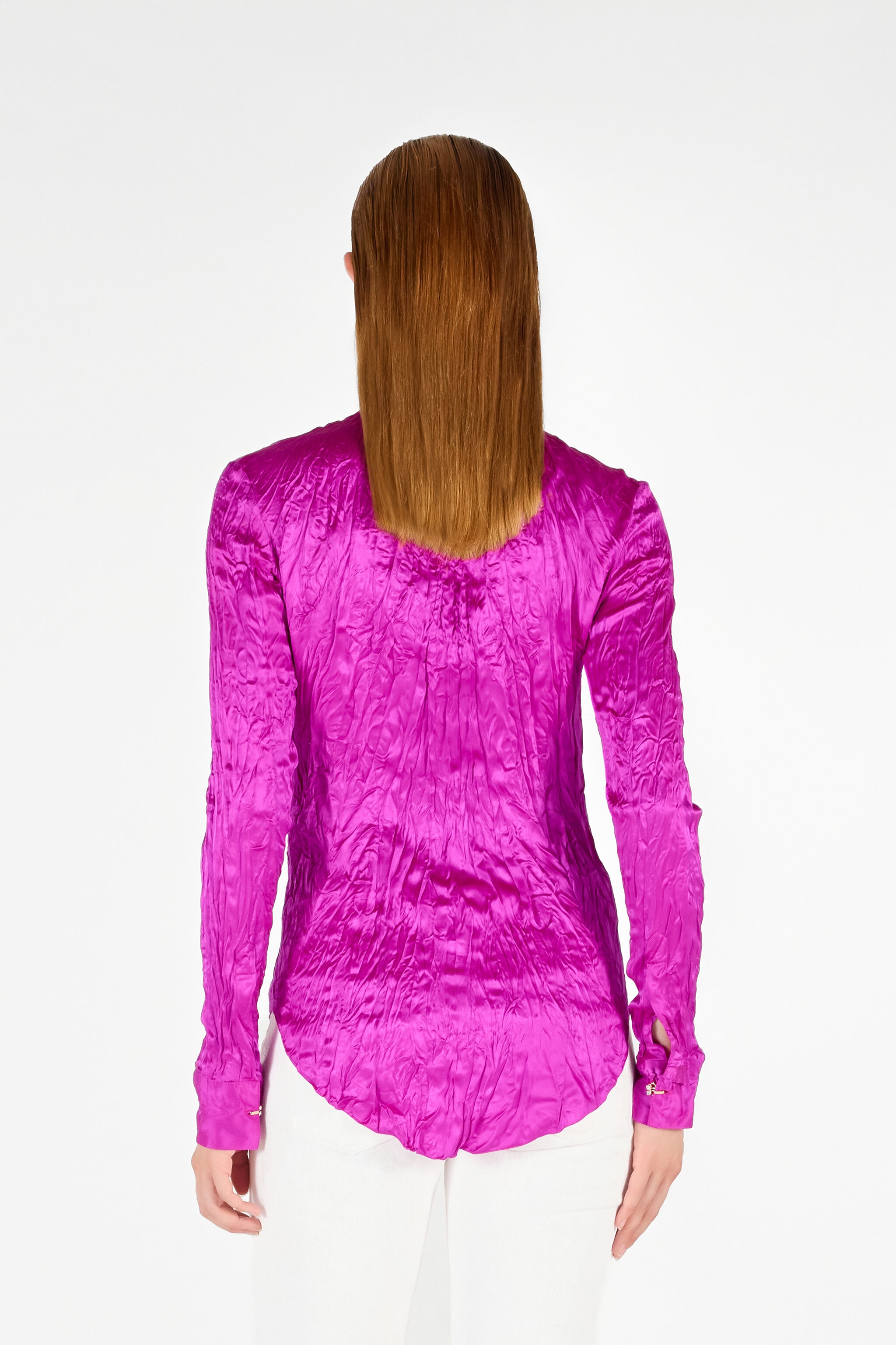 Solid Color Structured Shirt - 4