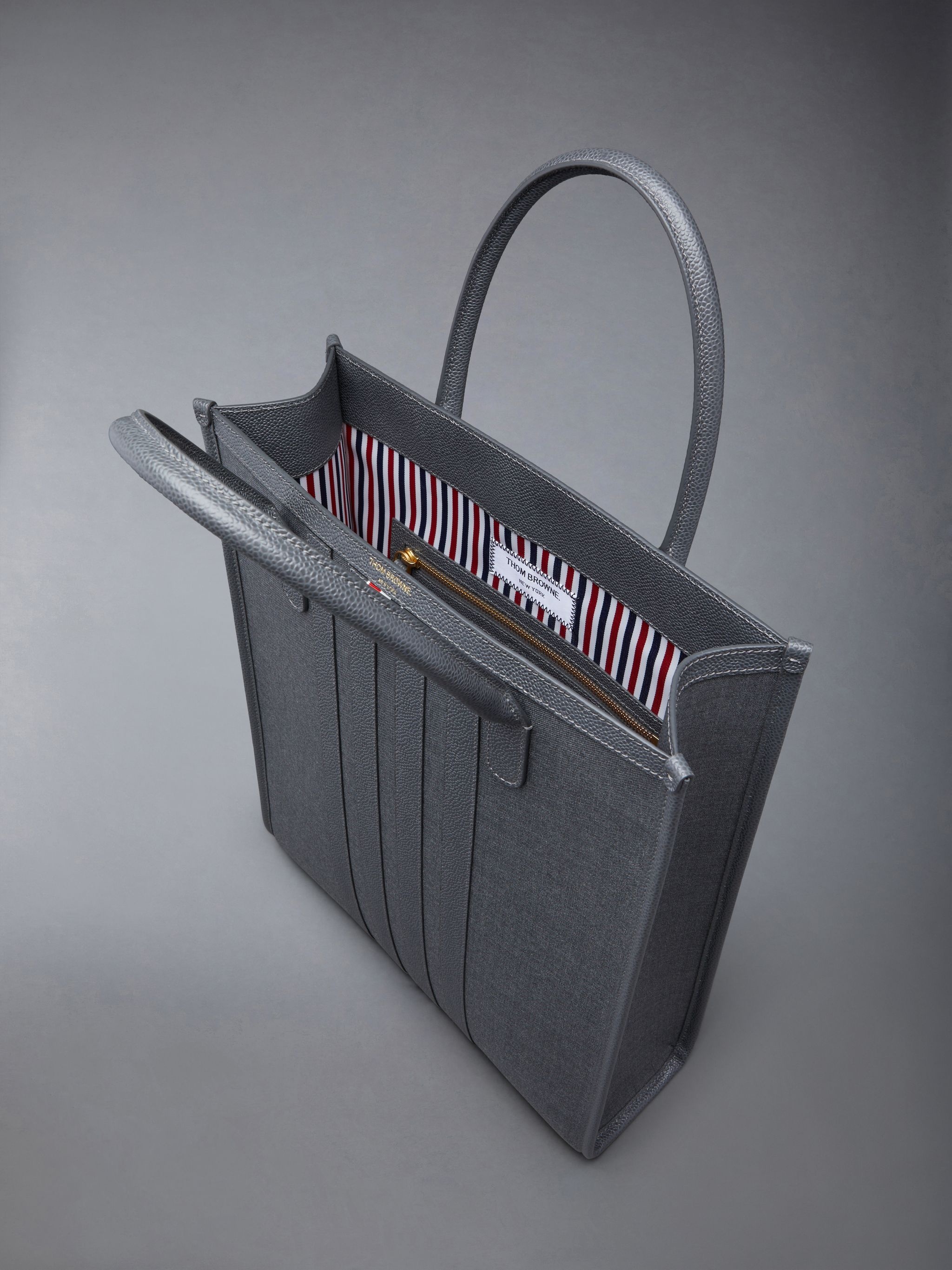 4-Bar-stripes vertical tote bag - 5