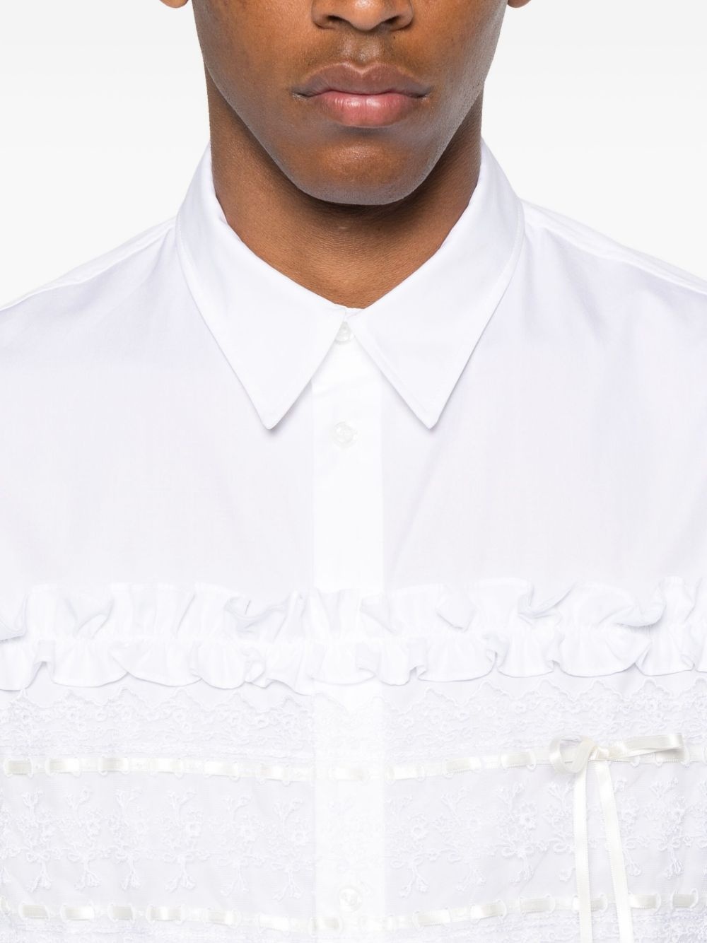 ruffled poplin shirt - 5
