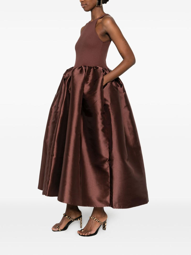 MARQUES’ALMEIDA satin-skirt midi dress outlook