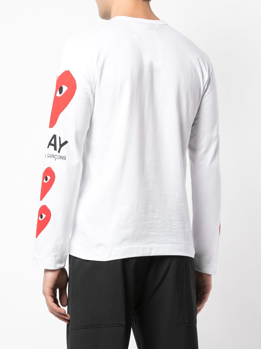 HEART PRINTED SLEEVES T-SHIRT - 4