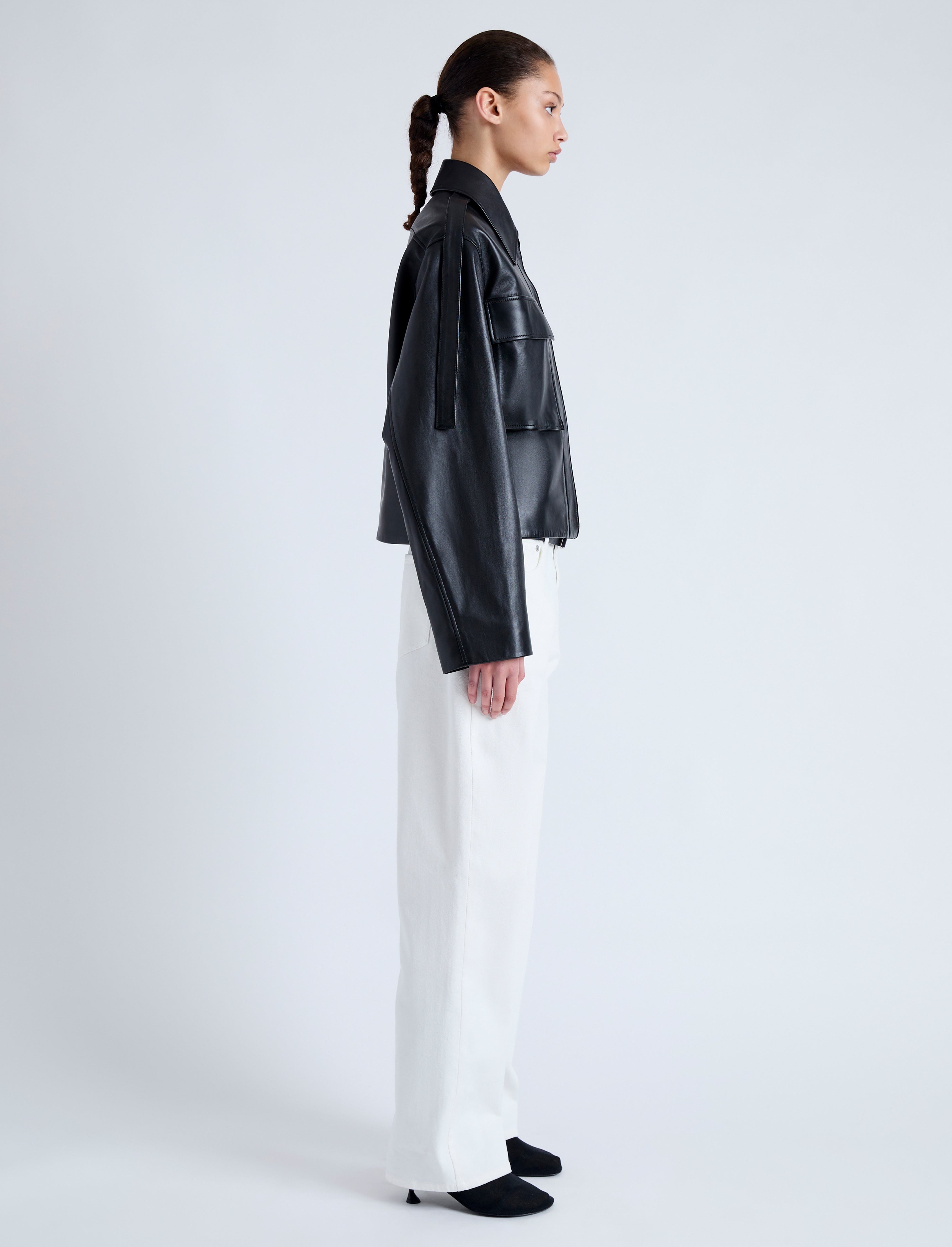 Dylan Jacket in Glossy Leather - 4
