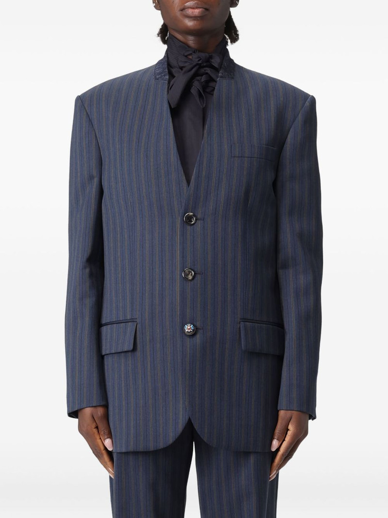 pinstripe-print blazer 1