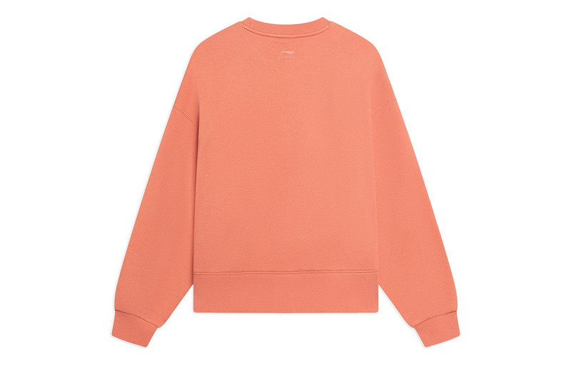 Li-Ning (WMNS) Li-Ning Embroidered Logo Sweatshirt 'Orange' AWDSF70-3 outlook