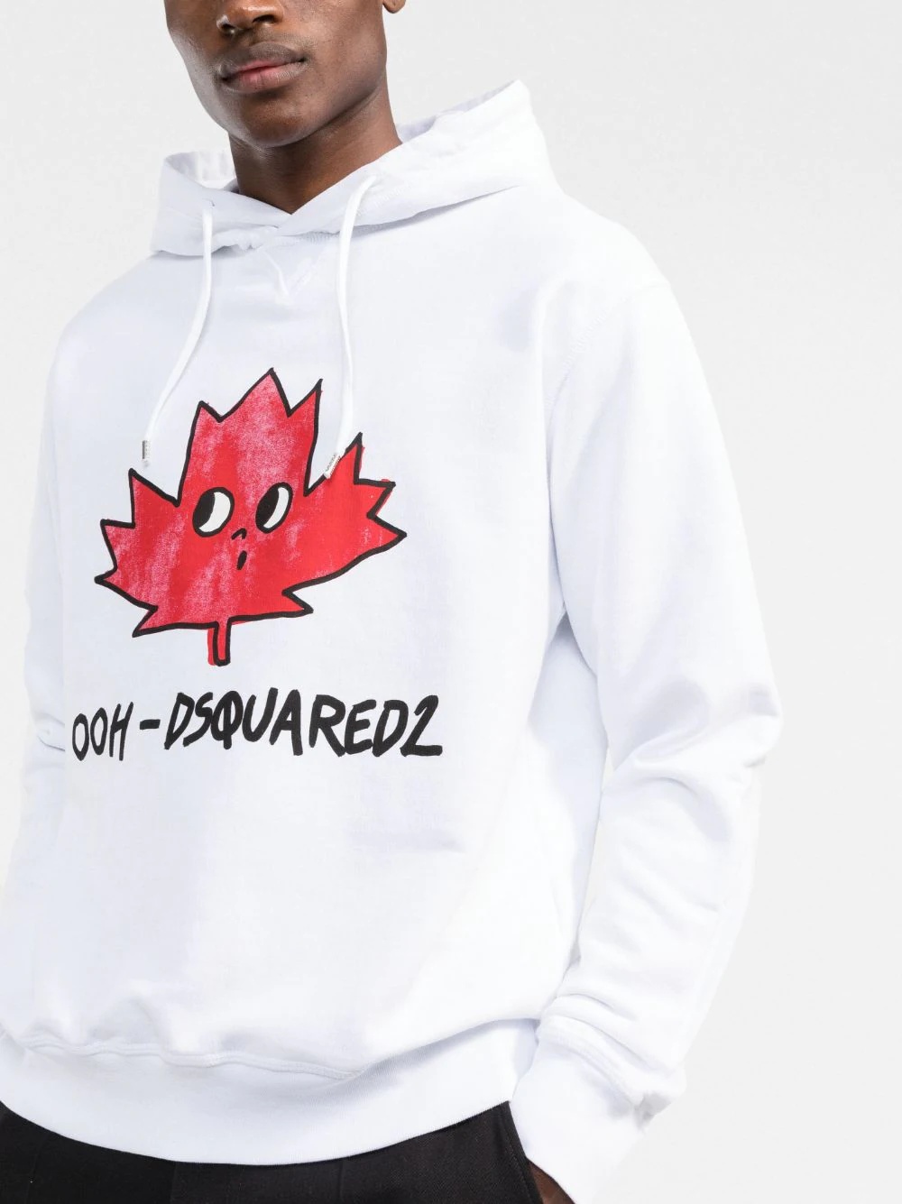 maple leaf logo hoodie - 3