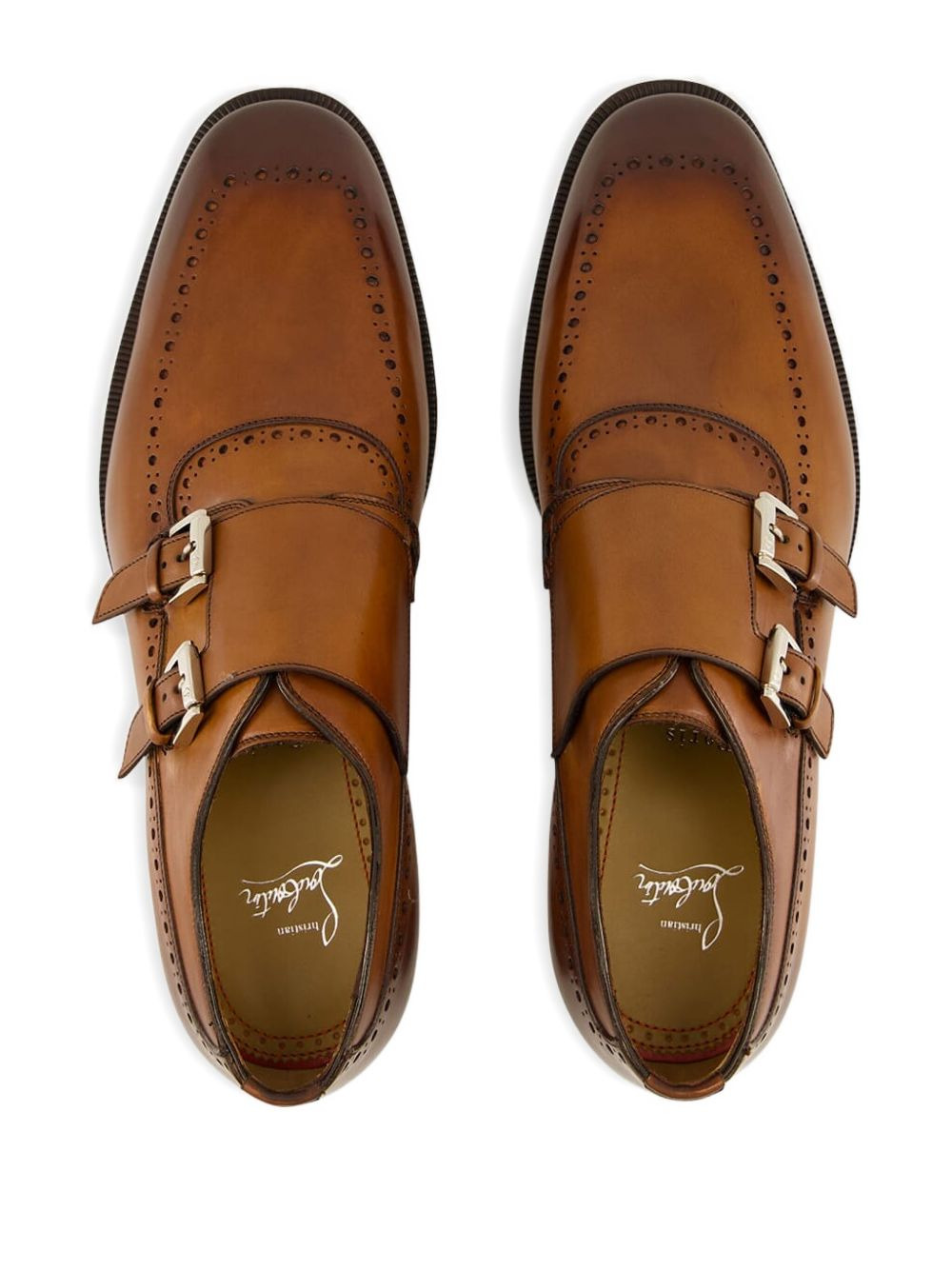 double-buckle brogue loafers - 4