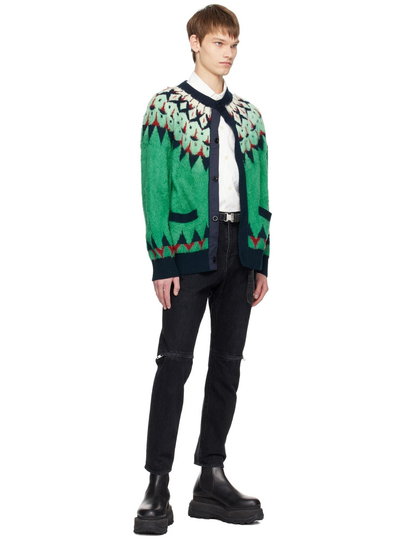 sacai Black Zip Jeans outlook