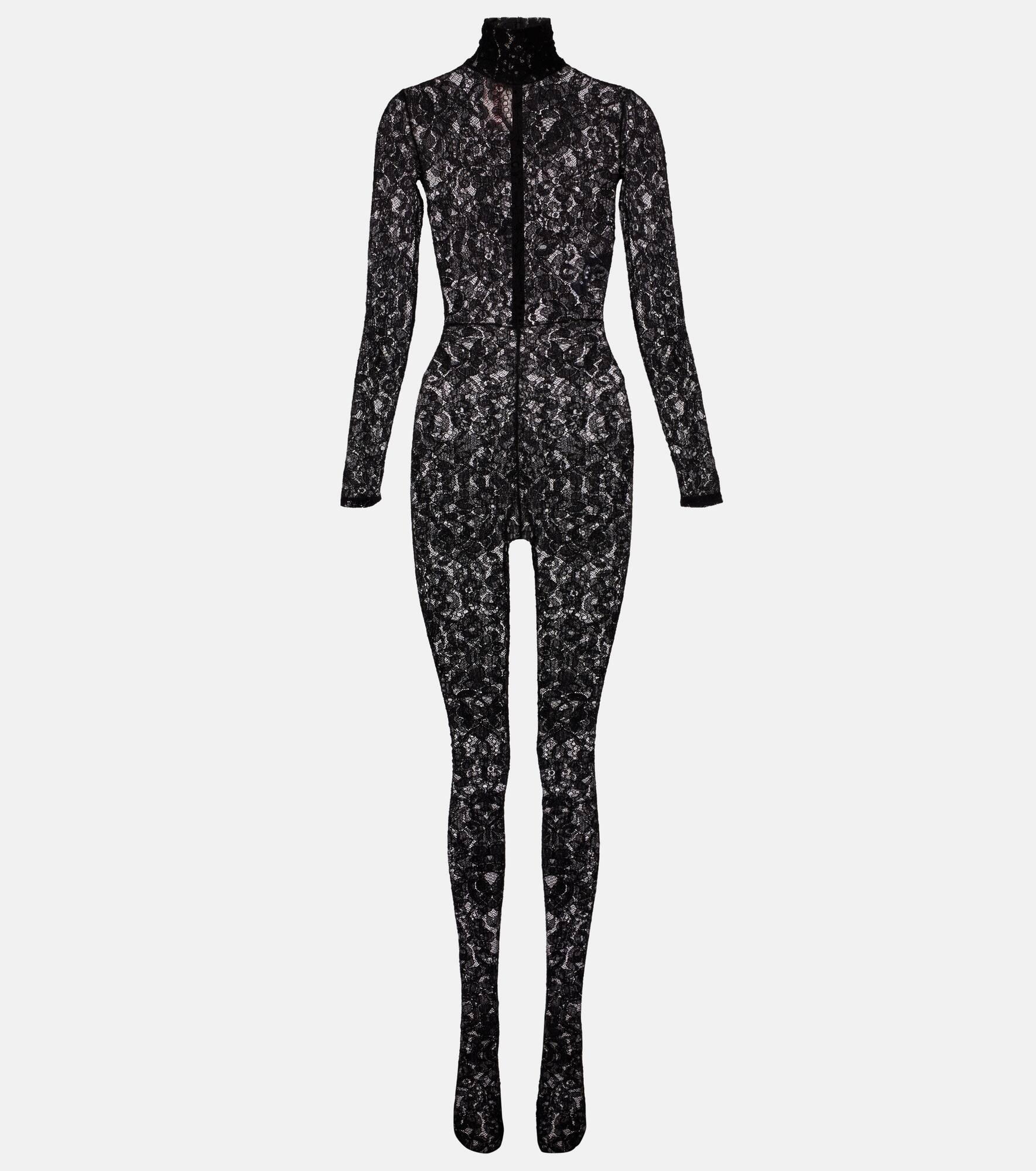 Rebrodé lace jumpsuit - 1