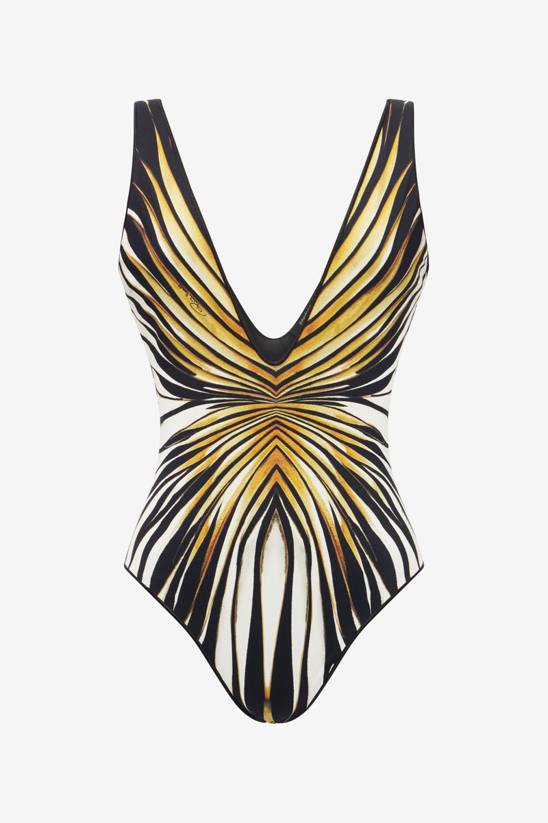 Ray Of Gold Print Swimsuit One-Piece 1